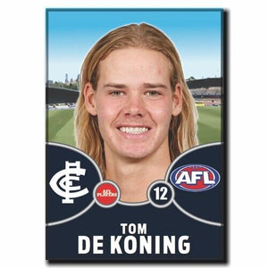 2021 AFL Carlton Player Magnet - DE KONING, Tom