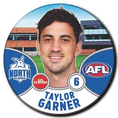 2021 AFL North Melbourne Player Badge - GARNER, Taylor