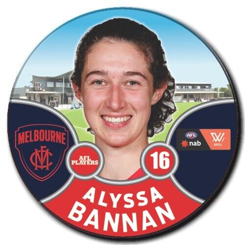 2021 AFLW Melbourne Player Badge - BANNAN, Alyssa