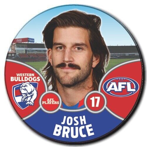 2021 AFL Western Bulldogs Player Badge - BRUCE, Josh