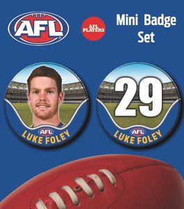 2021 AFL West Coast Eagles Mini Player Badge Set - FOLEY, Luke