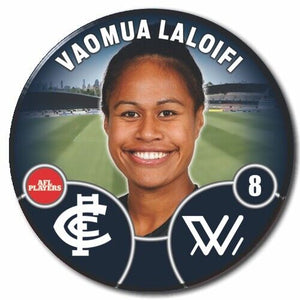 2022 AFLW Carlton Player Badge - LALOIFI, Vaomua