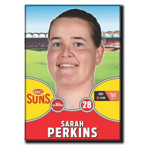 2021 AFLW Gold Coast Suns Player Magnet - PERKINS, Sarah