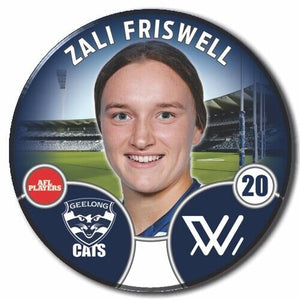 2022 AFLW Geelong Player Badge - FRISWELL, Zali