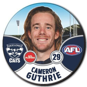 2021 AFL Geelong Player Badge - GUTHRIE, Cameron