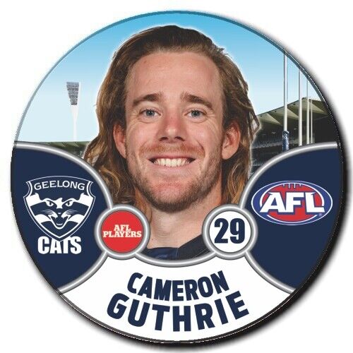 2021 AFL Geelong Player Badge - GUTHRIE, Cameron