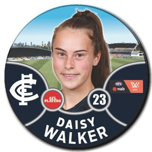 2021 AFLW Carlton Player Badge - WALKER, Daisy