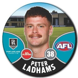 2021 AFL Port Adelaide Player Badge - LADHAMS, Peter