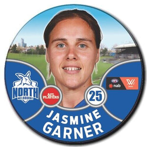 2021 AFLW North Melbourne Player Badge - GARNER, Jasmine