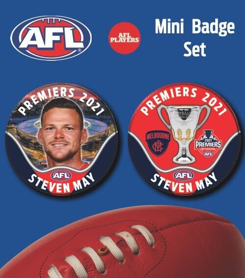 2021 AFL PREMIERS MINI BADGE SET - MAY, Steven