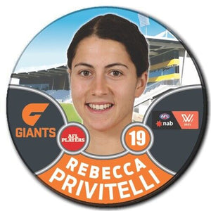 2021 AFLW GWS Badge - PRIVITELLI, Rebecca