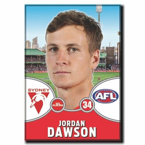 2021 AFL Sydney Swans Player Magnet - DAWSON, Jordan