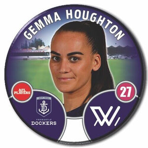 2022 AFLW Fremantle Player Badge - HOUGHTON, Gemma