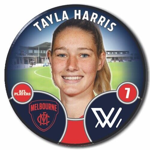 2022 AFLW Melbourne Player Badge - HARRIS, Tayla