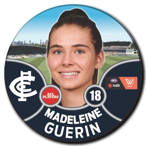 2021 AFLW Carlton Player Badge - GUERIN, Madeleine