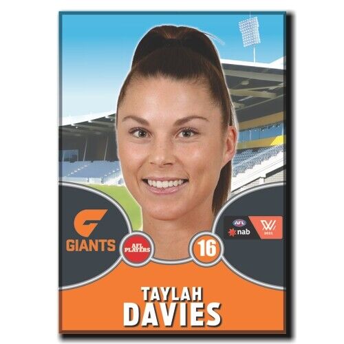 2021 AFLW GWS Player Magnet - DAVIES, Taylah