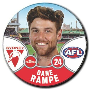 2021 AFL Sydney Swans Player Badge - RAMPE, Dane