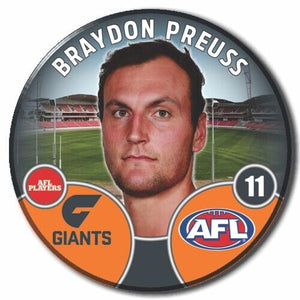 2022 AFL GWS Giants - PREUSS, Braydon