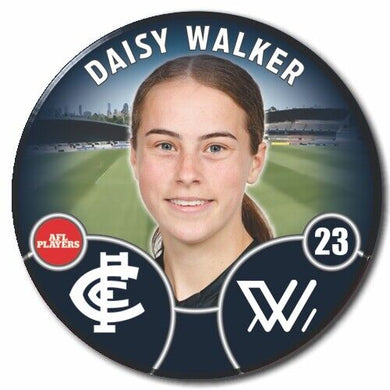 2022 AFLW Carlton Player Badge - WALKER, Daisy