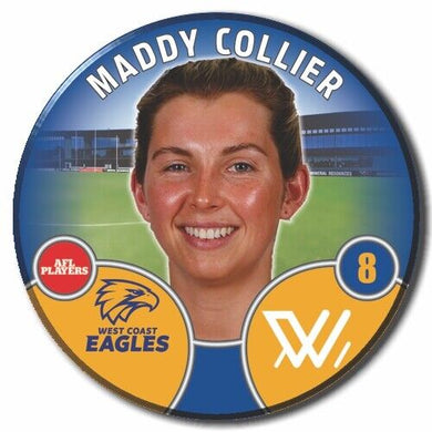 2022 AFLW West Coast Eagles Player Badge - COLLIER, Maddy