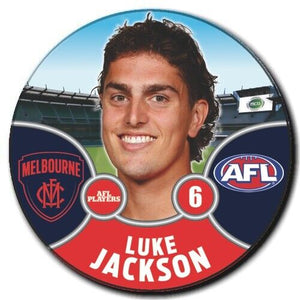 2021 AFL Melbourne Player Badge - JACKSON, Luke