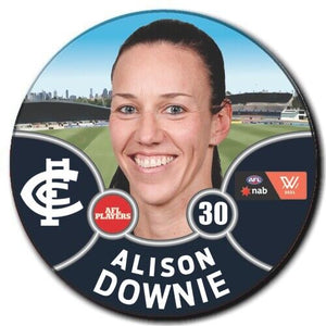 2021 AFLW Carlton Player Badge - DOWNIE, Alison