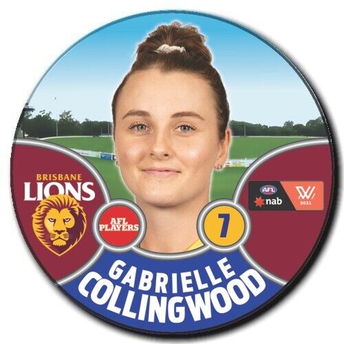 2021 AFLW Brisbane Player Badge - COLLINGWOOD, Gabrielle