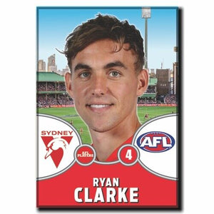 2021 AFL Sydney Swans Player Magnet - CLARKE, Ryan