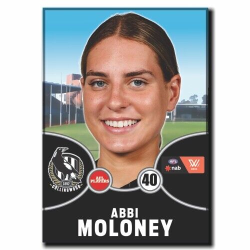 2021 AFLW Collingwood Player Magnet - MOLONEY, Abbi