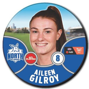 2021 AFLW North Melbourne Player Badge - GILROY, Aileen