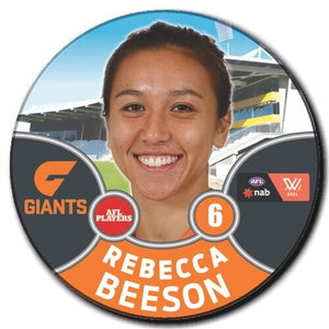 2021 AFLW GWS Badge - BEESON, Rebecca