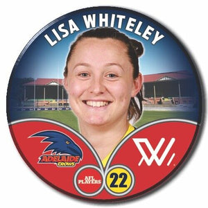 2023 AFLW S7 Adelaide Crows Player Badge - WHITELEY, Lisa