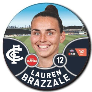 2021 AFLW Carlton Player Badge - BRAZZALE, Lauren