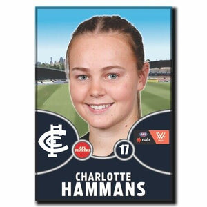 2021 AFLW Carlton Player Magnet - HAMMANS, Charlotte