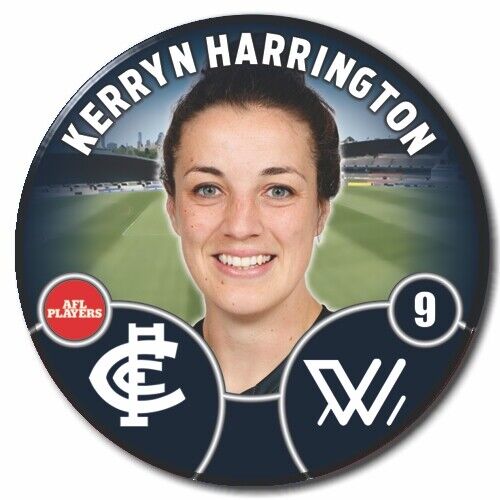 2022 AFLW Carlton Player Badge - HARRINGTON, Kerryn