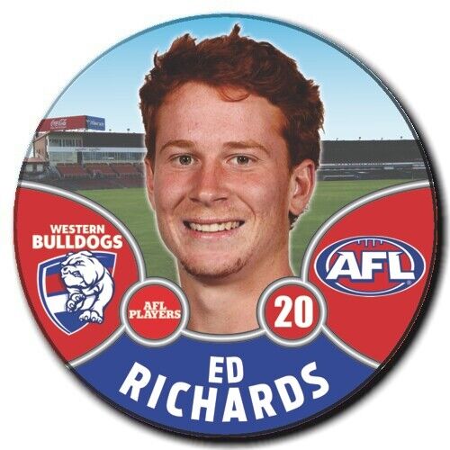 2021 AFL Western Bulldogs Player Badge - RICHARDS, Ed