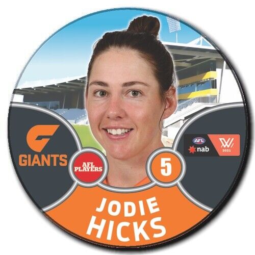 2021 AFLW GWS Badge - HICKS, Jodie