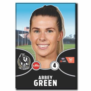 2021 AFLW Collingwood Player Magnet - GREEN, Abbey