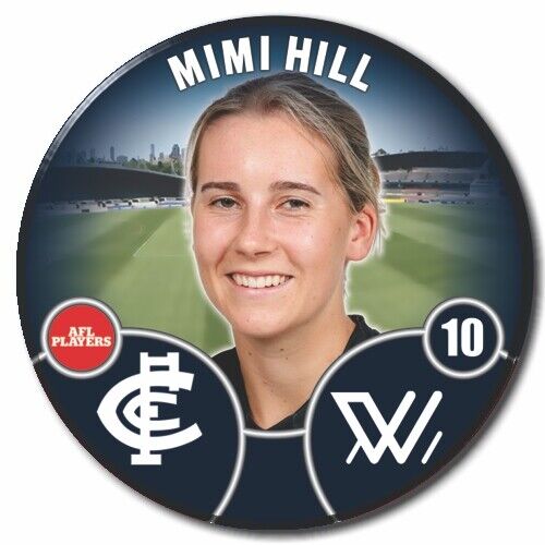 2022 AFLW Carlton Player Badge - HILL, Mimi