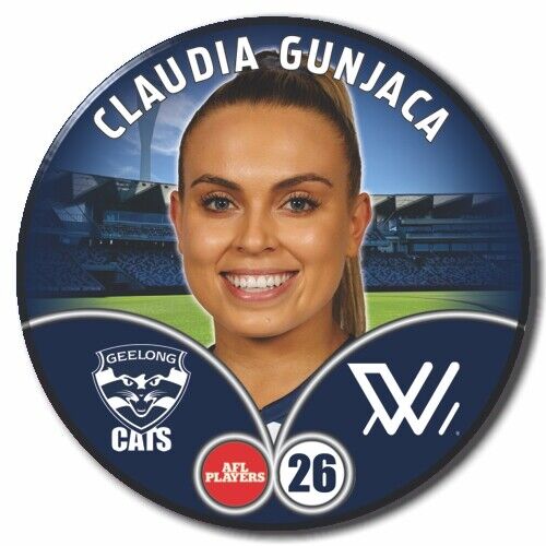 2023 AFLW S7 Geelong Player Badge - GUNJACA, Claudia