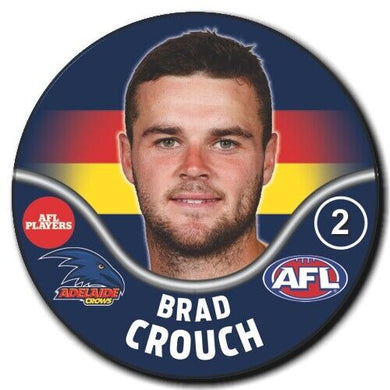 2019 AFL Adelaide Crows Player Badge - CROUCH, Brad