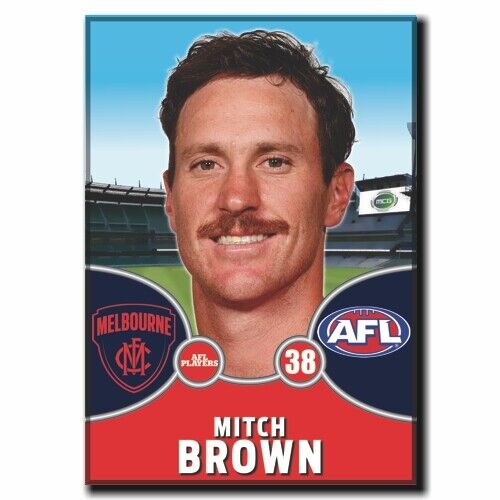 2021 AFL Melbourne Player Magnet - BROWN, Mitch