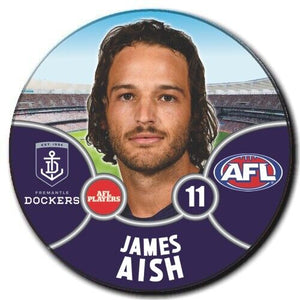 2021 AFL Fremantle Dockers Player Badge - AISH, James