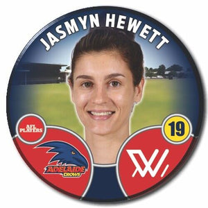 2022 AFLW Adelaide Player Badge - HEWETT, Jasmyn