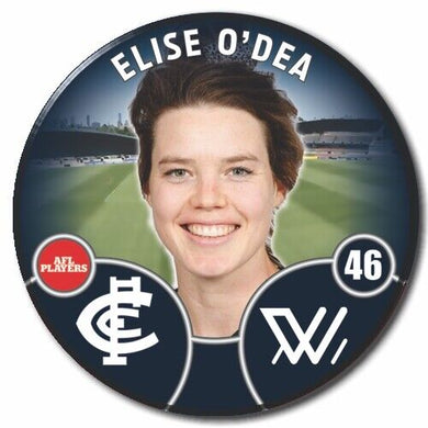 2022 AFLW Carlton Player Badge - O'DEA, Elise