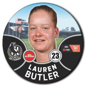 2021 AFLW Collingwood Player Badge - BUTLER, Lauren