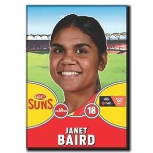 2021 AFLW Gold Coast Suns Player Magnet - BAIRD, Janet