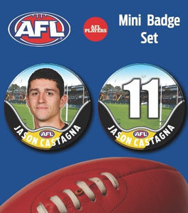 2021 AFL Richmond Mini Player Badge Set - CASTAGNA, Jason