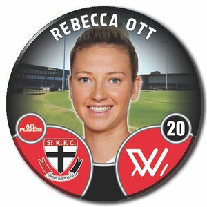 2022 AFLW St Kilda Player Badge - OTT, Rebecca