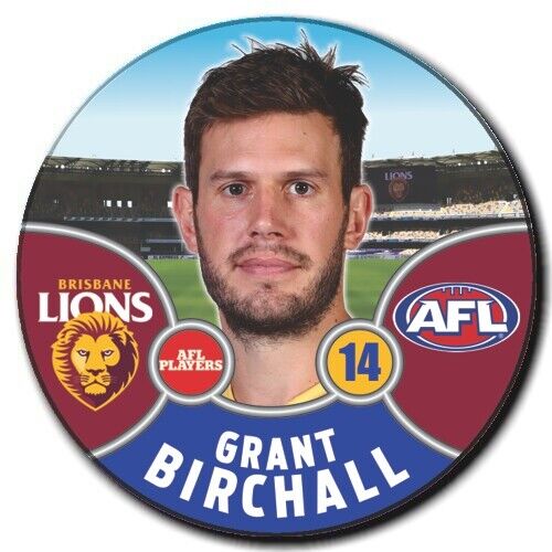 2021 AFL Brisbane Lions Player Badge - BIRCHALL, Grant